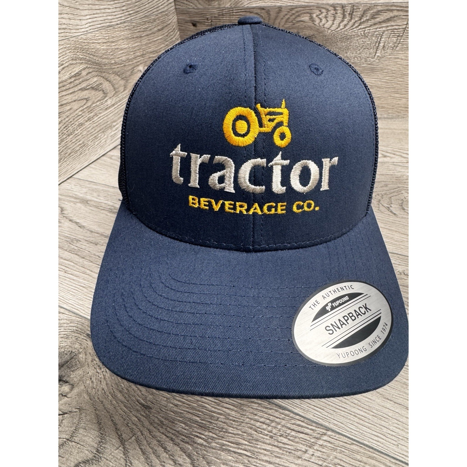 Tractor Beverage Co Snapback Hat Yupoong Classic Adjustable Cap Mesh Trucker Hat